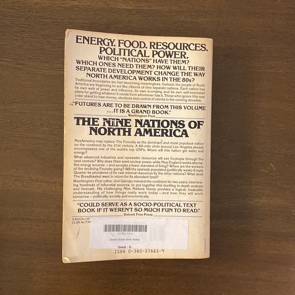 The Nine Nations of North America by Joel Garreau (paperback) Vintage, 1981 - Picture 8 of 8